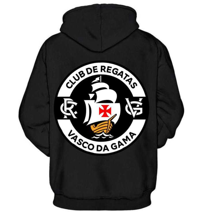 BLUSA DE FRIU TIMES VASCO CLUB DE REGATAS MOLETON CANGURU BOLSO E CAPUZ COM ENVIO MEDIATO