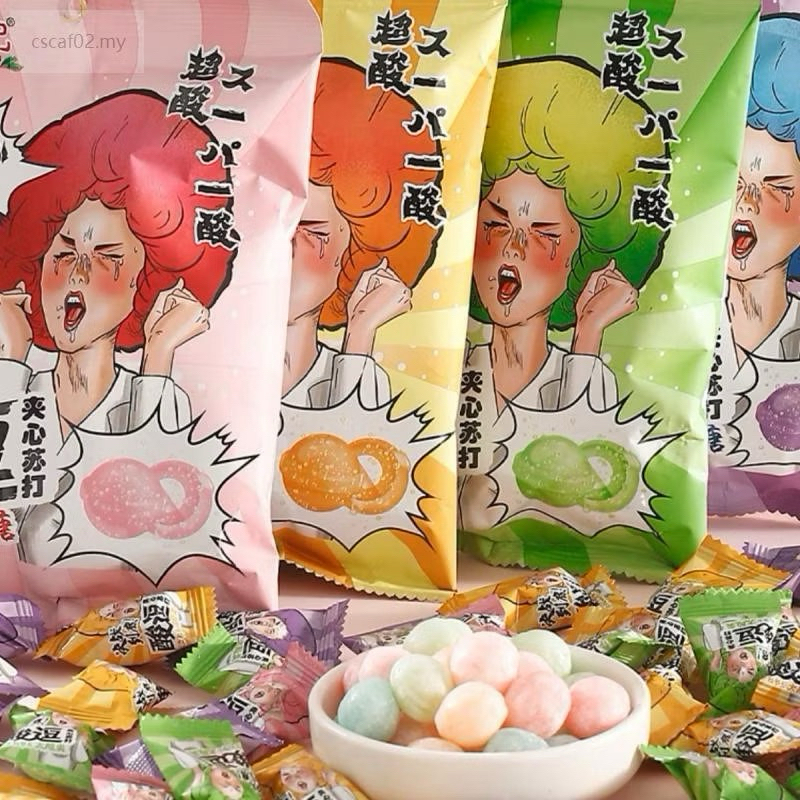 Balas Super Azeda Taw (PACOTE) - Limão, Toranja, Uva ou Pêssego 65g - super lemon