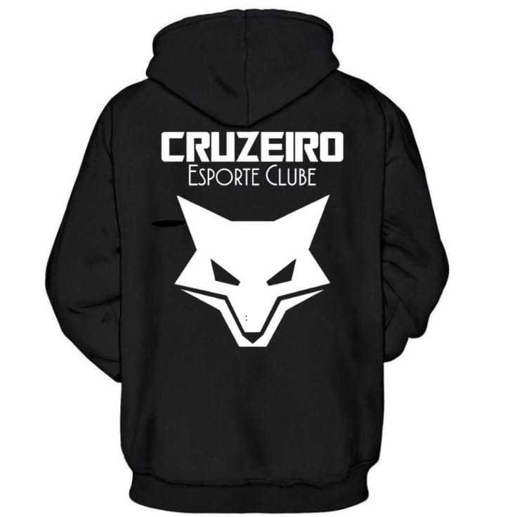BLUSA DE FRIU TIMES CRUZEIRO MOLETON CANGURU BOLSO E CAPUZ COM ENVIO IMEDIATO