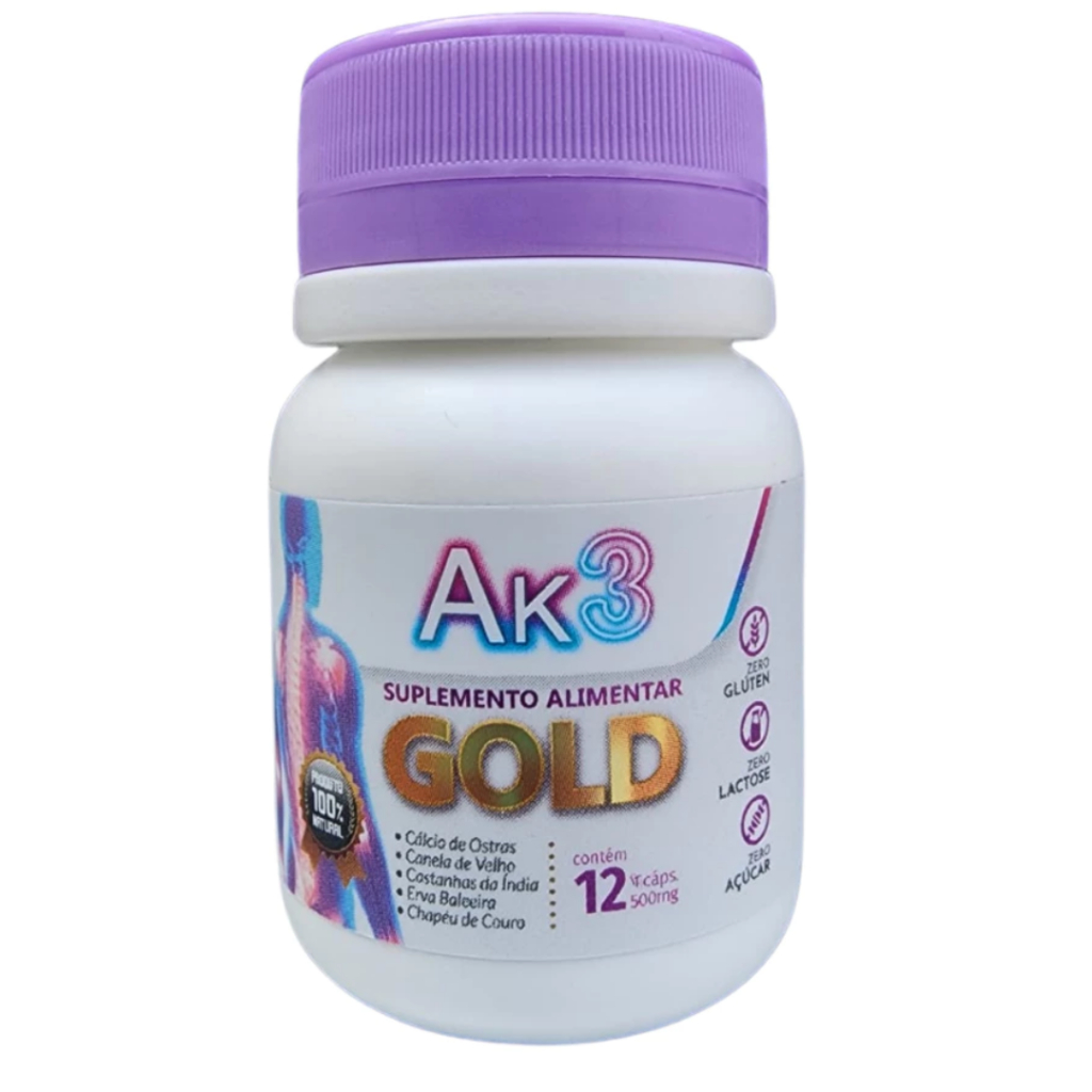 1 Gold Ak3 - Suplemento Alimentar Original - Envio Imediato