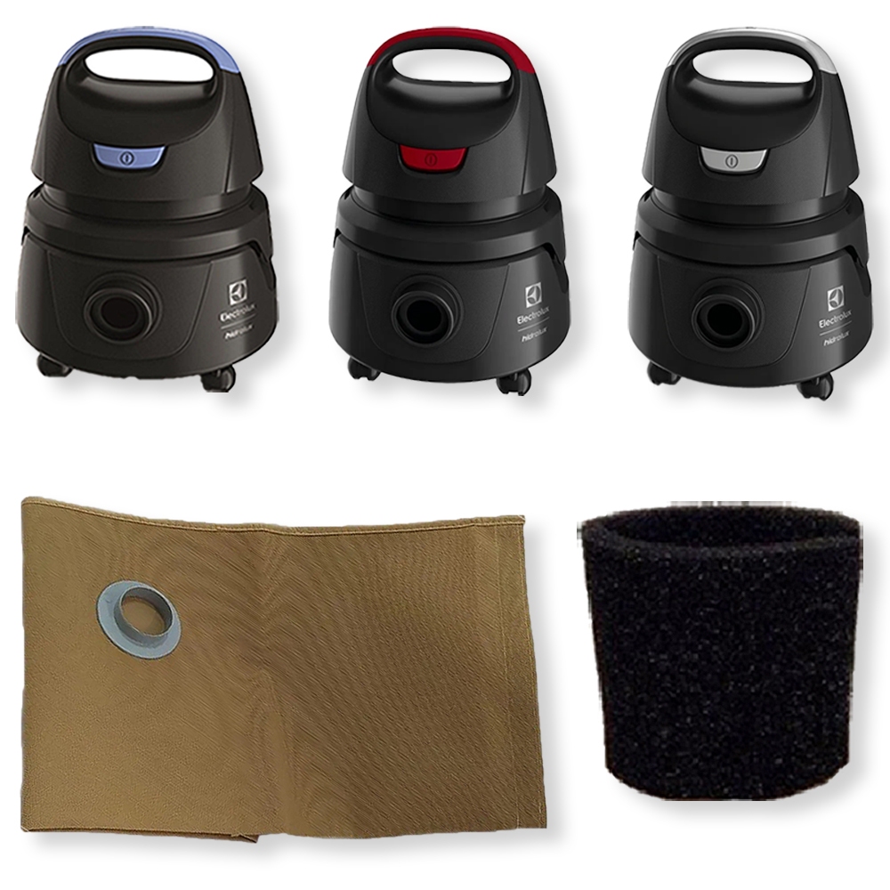 Saco Reutilizável + Filtro Permanente para Aspirador Electrolux AWD01 AWD02 AWDFS