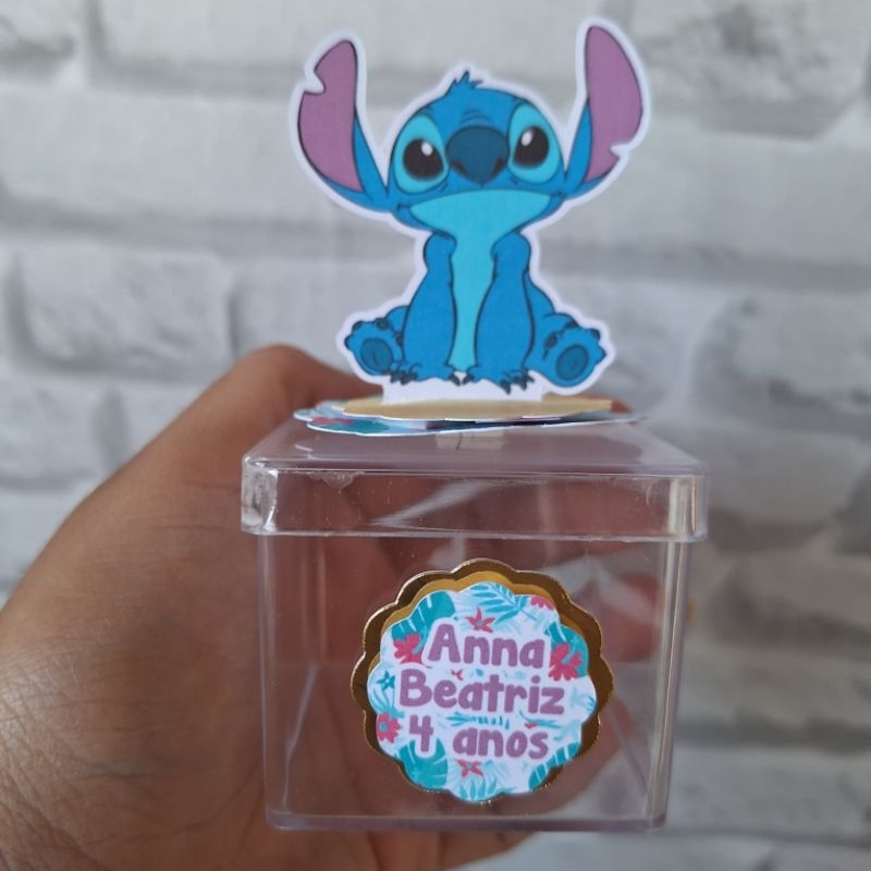 Apliques em pé 3D + nome e idade - Stitch Lilo Lembrancinhas | Festa infantil | Aniversário | Personalizados