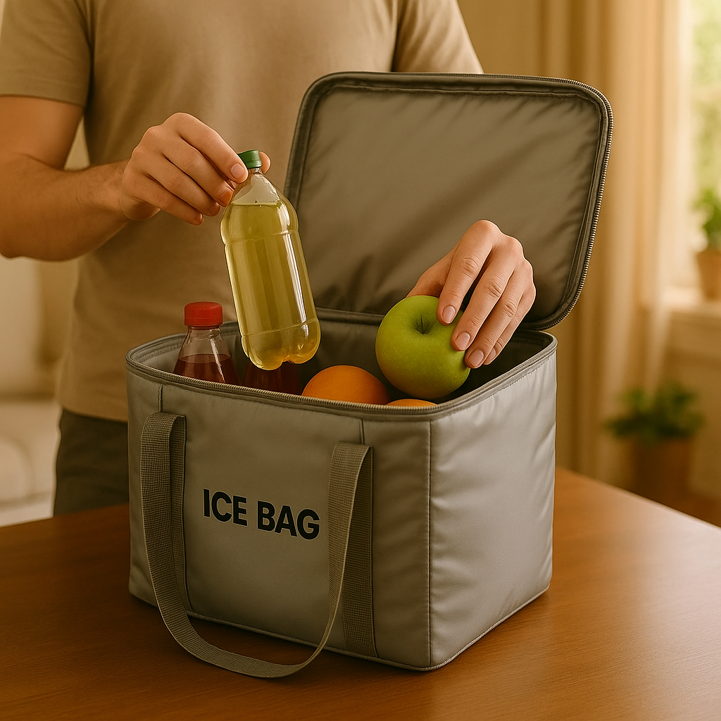 Bolsa Térmica 20 Litros Alimentos Praia Piscina Camping Bebidas Cooler Lancheira Térmico N...