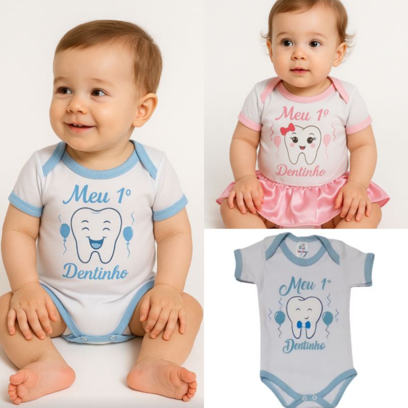 Body Personagem Meu Primeiro Dentinho Menino em Oferta na Shopee