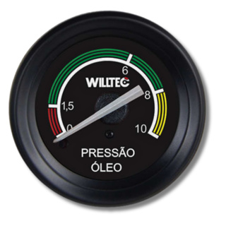 RELOGIO MANOMETRO PRESSAO OLEO 10KG 52MM USO UNIVERSAL em Oferta na Shopee