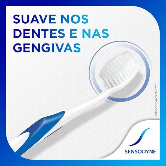 Detalhes do Kit Escova Dental Sensodyne Gentle Extra Macia 2 Unidades