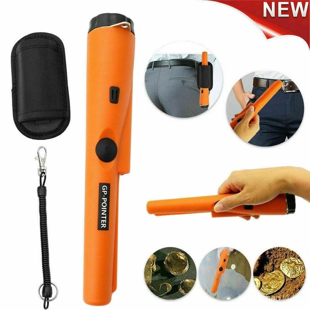 Detector de Metal Profissional Portátil Prova de Água Pointer Ouro Prata Moedas Tesouro