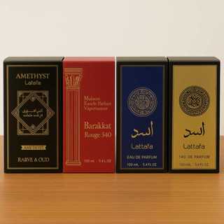 Kit 4 Perfume Árabe Masculino Amadeirados 100ml cada em Oferta na Shopee