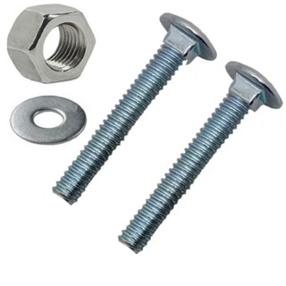 Parafuso Frances Zincado C/ Porca 1/4 X 1.1/2 Caixa C/ 50PÇ em Oferta na Shopee