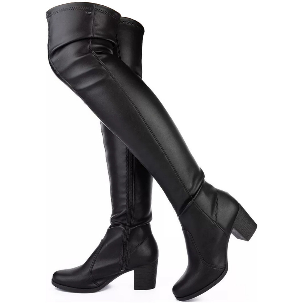 Bota Feminina Cano Alto Over Dakota Salto Médio Da221