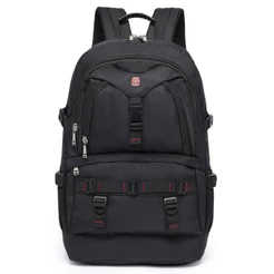 Mochila Masculina Executiva Notebook Reforçada Faculdade Crosswave Preta Reforçada