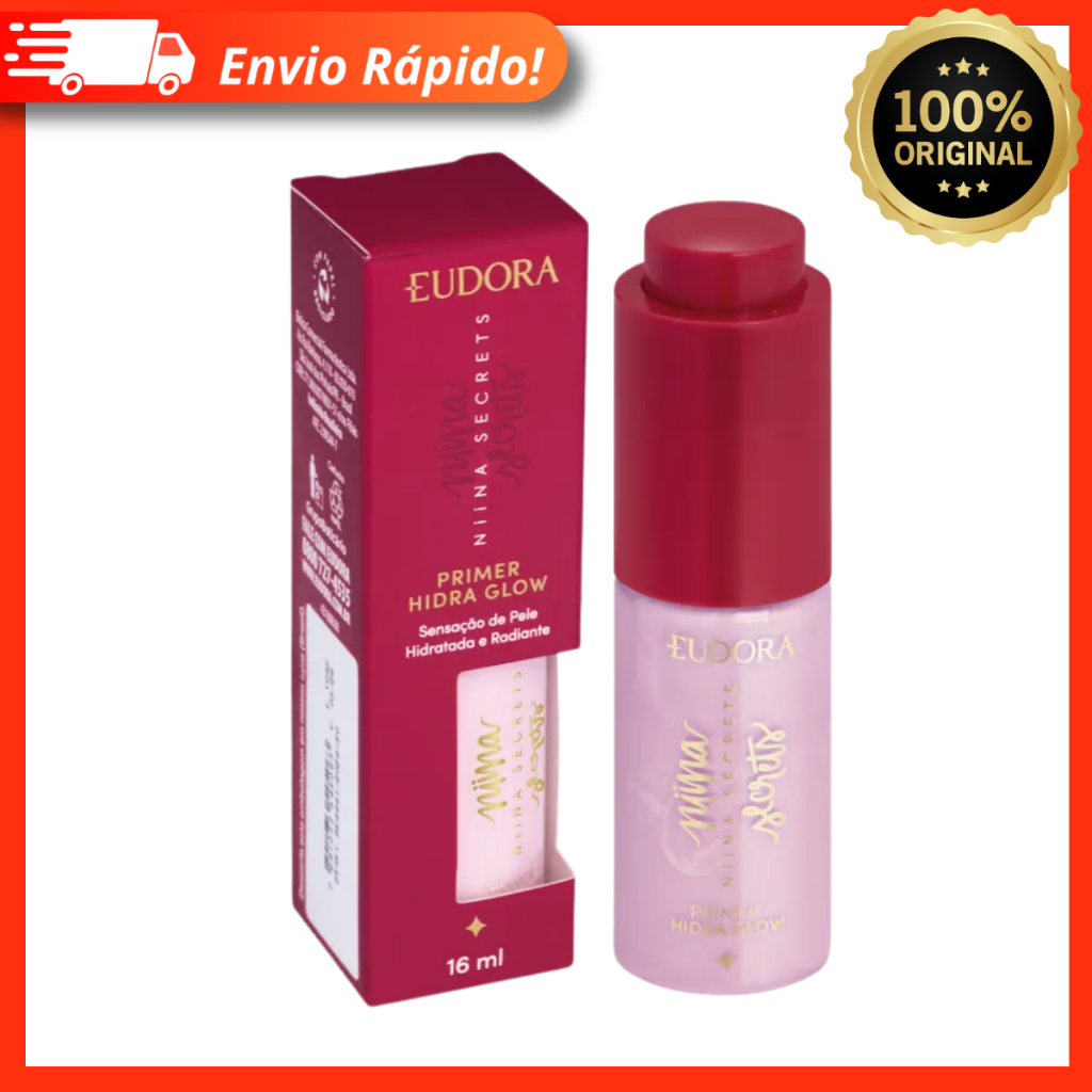 Primer Facial Hidra Glow Niina Secrets Sensação de Pele Hidratada e Radiante 16ml - Eudora
