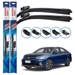 Par de Palhetas Limpador Parabrisa Multiclip Original Bosch Volkswagen Virtus 2017 A 2024