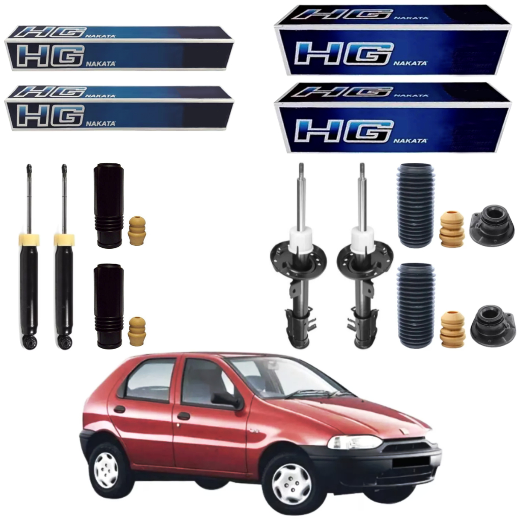 KIT 4 AMORTECEDOR PALIO YOUNG 2001 A 2003 NAKATA + KIT