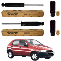 PAR AMORTECEDOR TRASEIRO PALIO YOUNG 2001 A 2003 MONROE + KIT