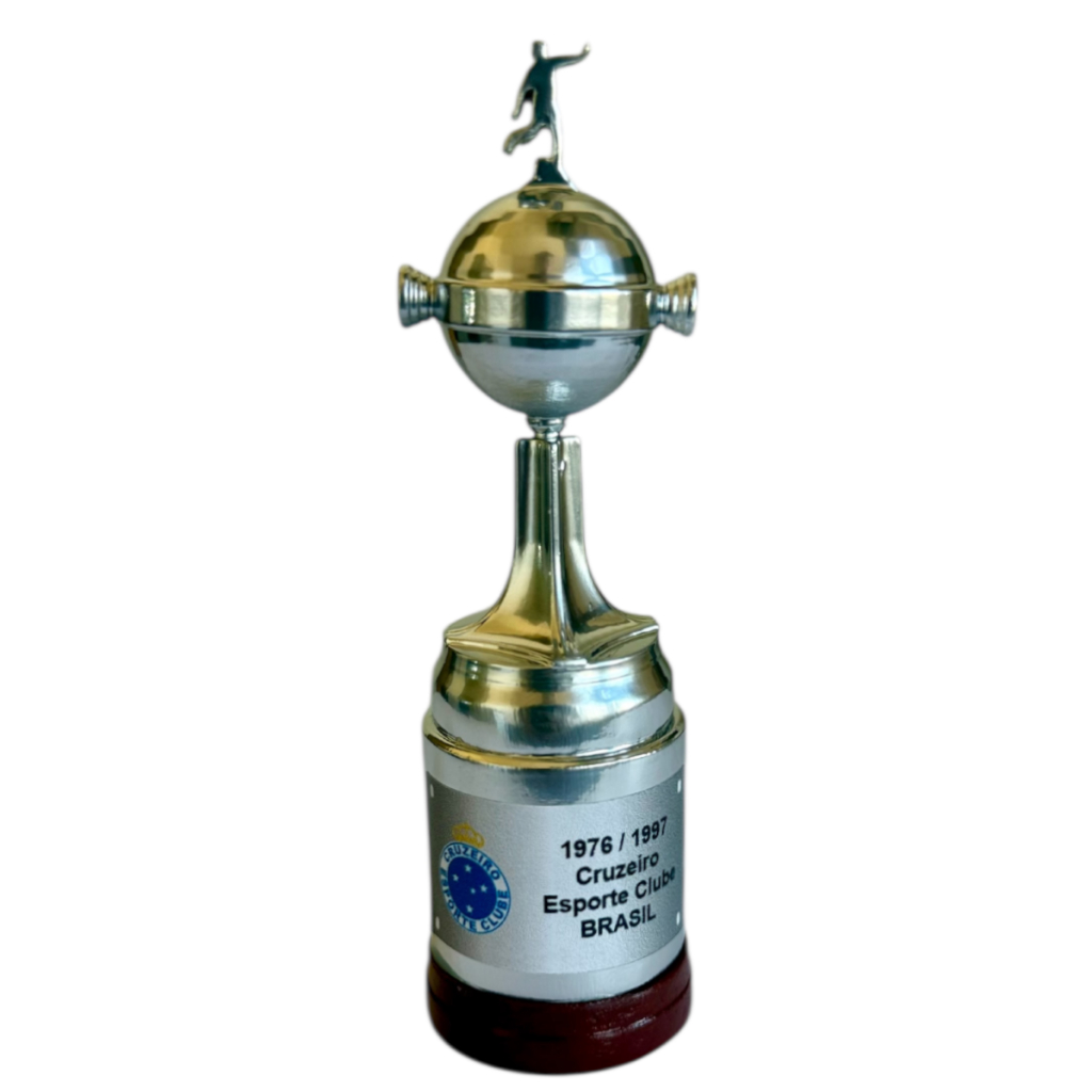 Miniatura Taça (troféu) Libertadores Cruzeiro Campeão