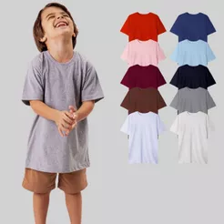 Camiseta Oversized Infantil 100% Algodão Fio 30.1 Streetwear – BRUNX