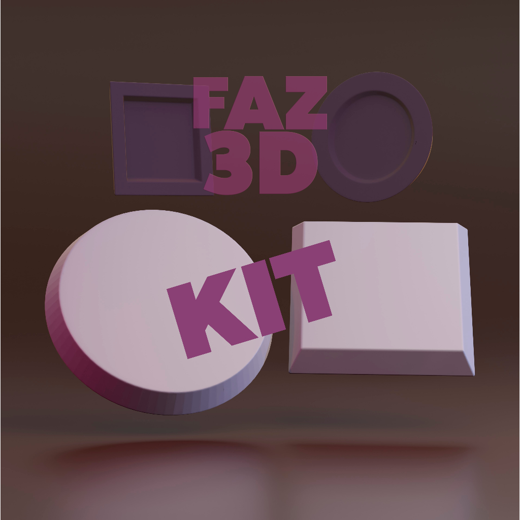 Kit com 10 Bases RPG - Impressão 3D em Resina
