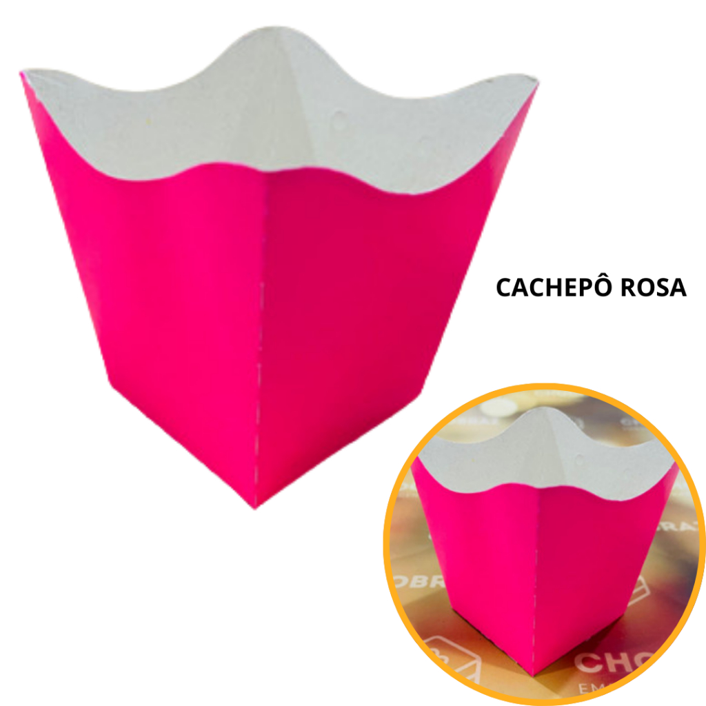 10~60 KIT CACHEPÔ FESTA ROSA NEON 9X9X7CM VAZO DECORAÇÃO 2.61 ( NC TOYS CACHEPÔ ) - Home & Living