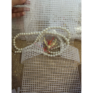 Kit Diy Bolsa tela 18x14cm em plástico com fecho alça e acessórios em Oferta na Shopee