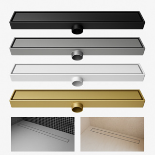 Ralo Linear 7x50 Invisível Saída DN50mm Bege - Branco - Cinza - Preto em Oferta na Shopee