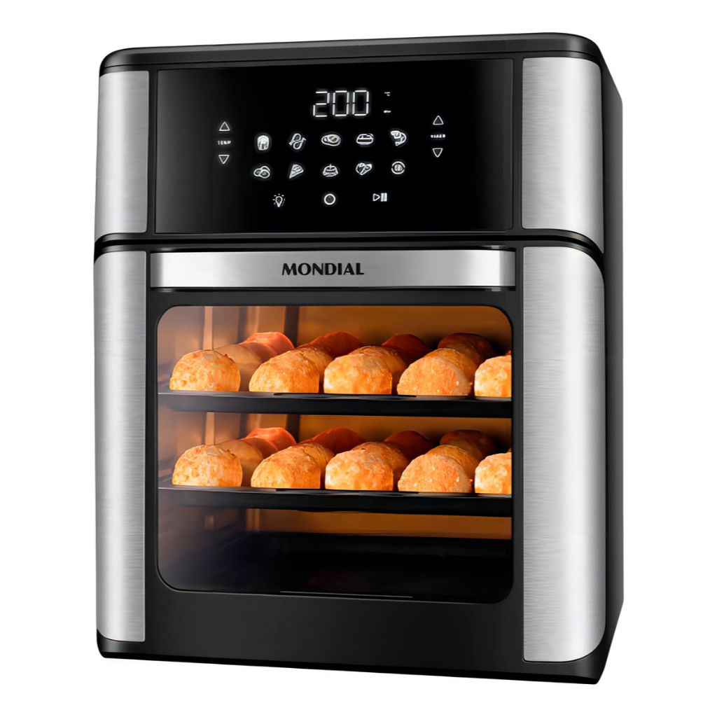 Fritadeira Air Fryer Forno Oven 12l Mondial Preto/inox 2000w Afon-12l-bi - Home Appliances