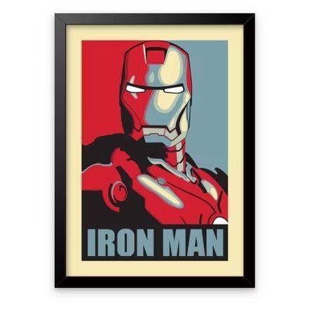 Quadro Decorativo Plaquinha Super Herói Marvel Vingadores Homem De Ferro Decoração Peça Mdf