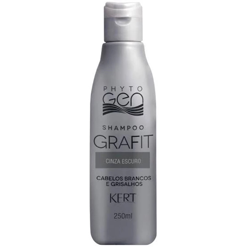 Shampoo cinza escuro para Cabelos Brancos e Grisalhos PhytoGen Kert 250ml