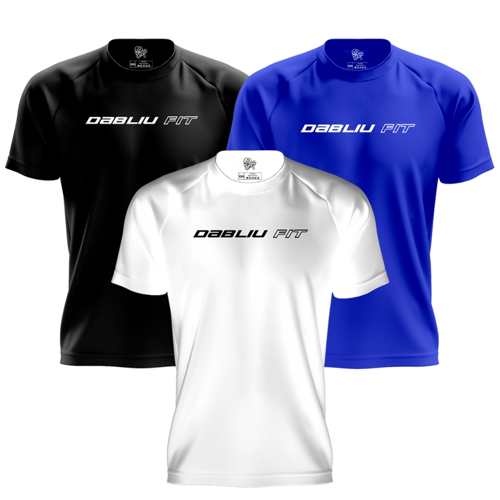 Kit 3x Camisas Treino Dryfit Basic Prot Uv+35 Dabliu Fit