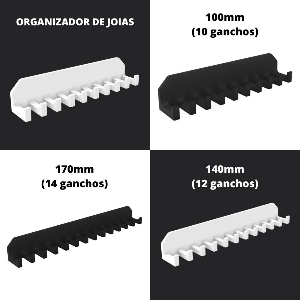 Organizador Joias Bijuterias Expositor Aneis Suporte Colar Pulseira em Oferta na Shopee