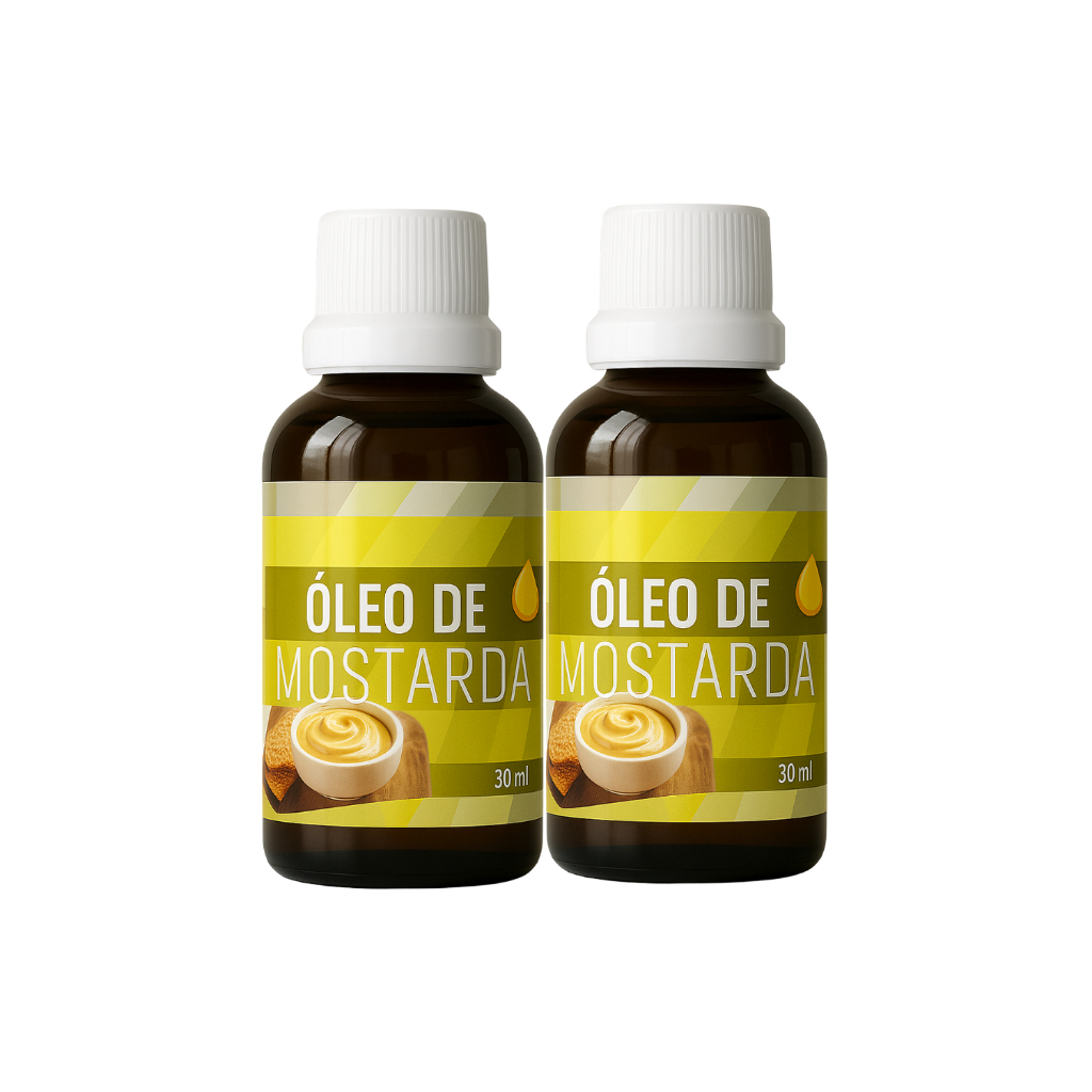 KIT 2 Óleo Vegetal de Mostarda Puro e Natural 30ml