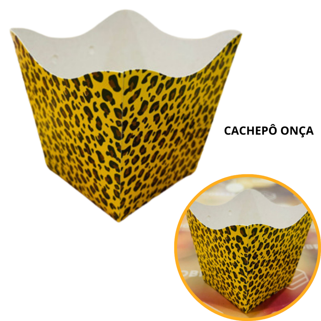 10~50 KIT CACHEPÔ FESTA ONÇA 9X9X7CM VAZO DECORAÇÃO 2.43  ( NC TOYS CACHEPÔ ) em Oferta na Shopee