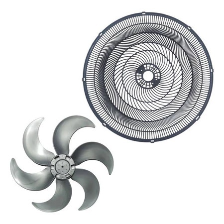 Grade Traseira + Hélice Para Ventilador Ventisol 50cms Turbo 6 Original