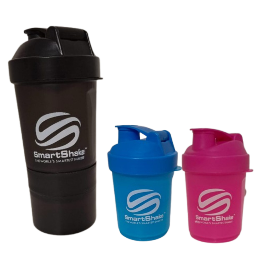 Garrafa Coqueteleira Shaker Fitness 400ml com Divisórias