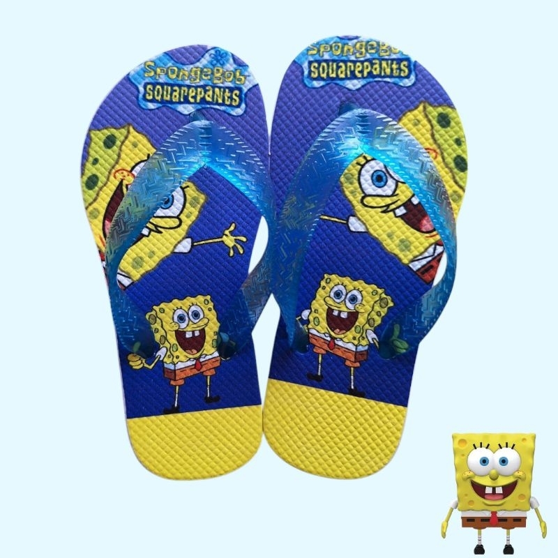 Chinelo Infantil Personagens Bob Esponja Stitch Mickey Confortável em Oferta na Shopee