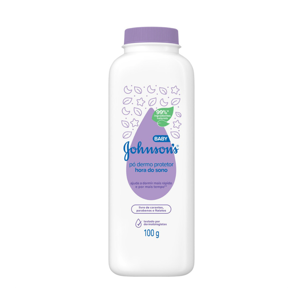 Talco Infantil Johnson's Baby Pó Dermo Protetor Hora Do Sono Com 100g em Oferta na Shopee