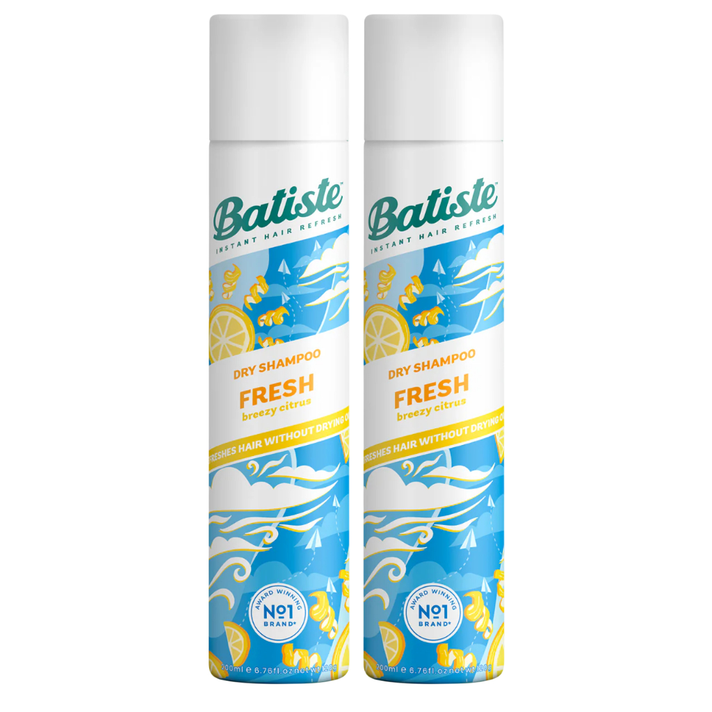 Shampoo a Seco Batiste Fresh 200ml Com Queratina e Limpeza Sem Água