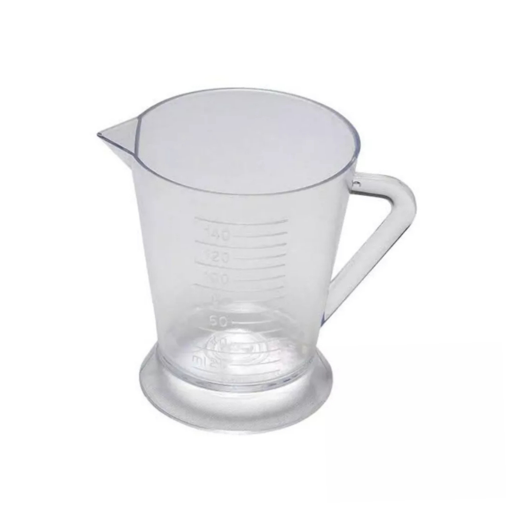 Caneca Graduada 150ml Copo Medidor Dosador para Tintura, Química transparente Medida Exata
