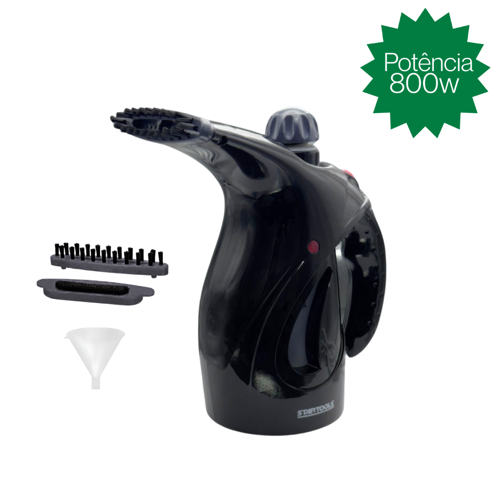 Passadeira A Vapor Passar Roupa 800w Elimina Ácaros Odores De Roupas Estofados Cortinas Fe...