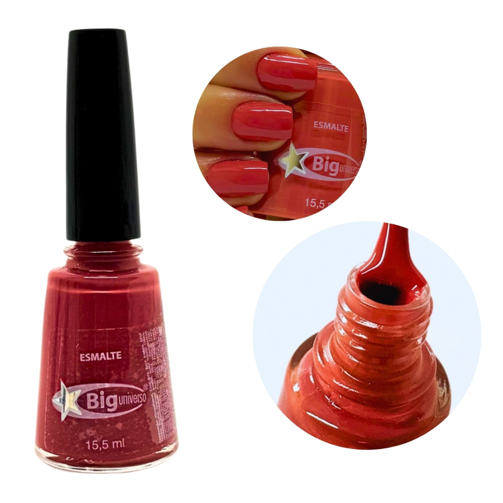 Esmalte Cremoso Vermelho Terracota Quasar Big Universo 15,5ml