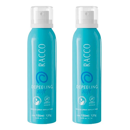 Kit C/ 2 Mousse Depilatório Depeeling Soft Racco - Beauty