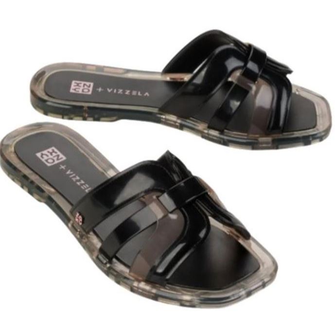 Zaxy Vizzela Chinelo Rasteirinha Slide Salto 1,2cm
