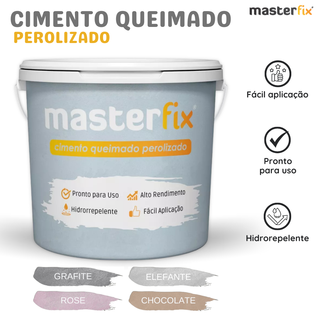 Cimento Queimado Parede 3Kg Perolizado Efeito Aveludado em Oferta na Shopee