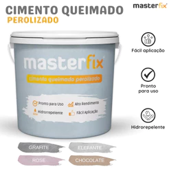 Cimento Queimado Parede 3Kg Perolizado Efeito Aveludado
