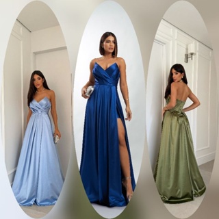 Vestido de festa longo elegante::casamento::madrinha::formatura::convidada::luxo.. em Oferta na Shopee