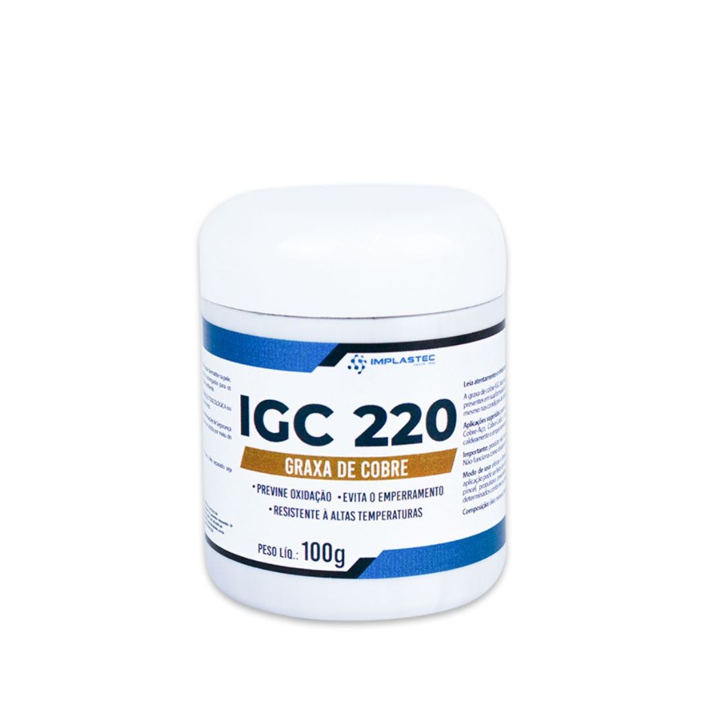 Graxa de Cobre IGC Anti Seize Pote 100G Implastec em Oferta na Shopee