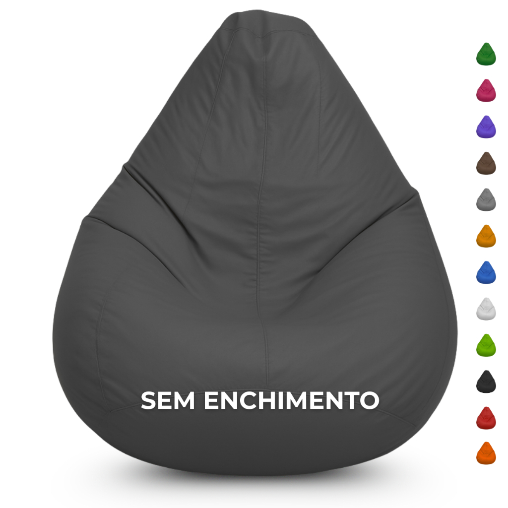 Puff Pêra Sem Enchimento Vazio Decoração Eventos Almofadão Sala Cozinha Quarto em Oferta na Shopee