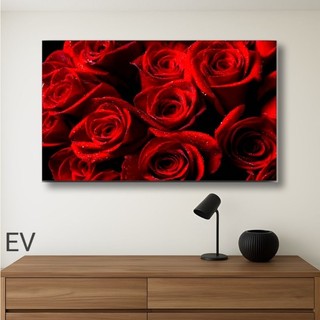 Quadro decorativo incrível de lindas rosas vermelhas, quadro incrivel