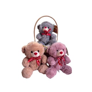 Kit 6 Ursinhos de Pelucia 20cm cores variadas- Ideal para Presente e Decoração