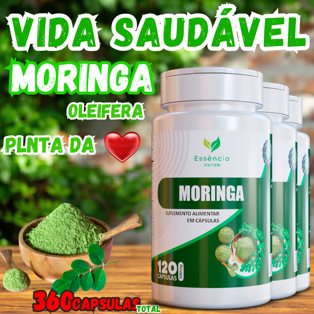 Moringa Planta Oleifera 120 Capsulas 100% Pura original